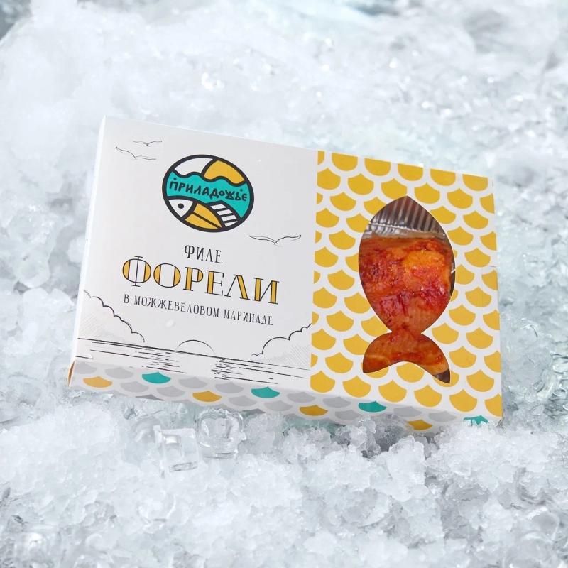 Филе форели в можжевеловом маринаде